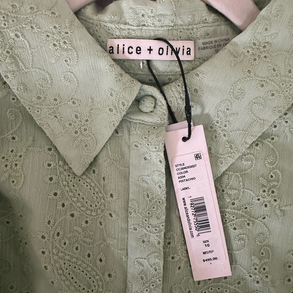 Alice + Olivia Blakesley broderie anglaise mini dress - Picture 4 of 4